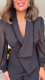 Claire - Elegant Asymmetry Blazer Set | Lente Sale!