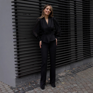Claire - Elegant Asymmetry Blazer Set | Lente Sale!