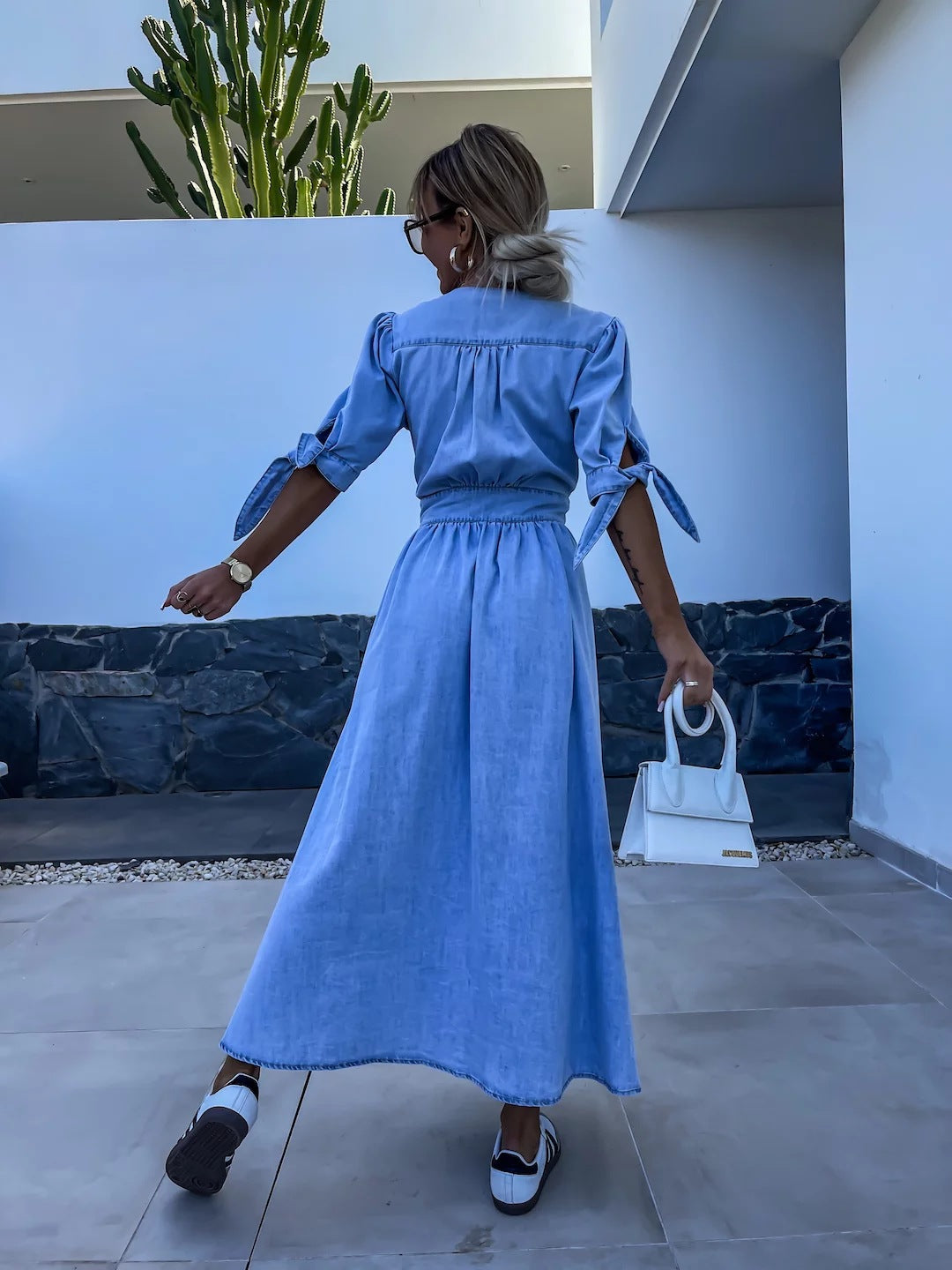 Melissa - Gekleurde Denim Jurk | Lente Sale
