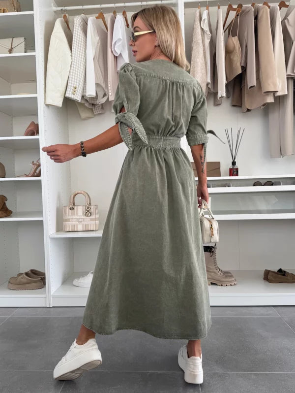 Melissa - Gekleurde Denim Jurk | Lente Sale